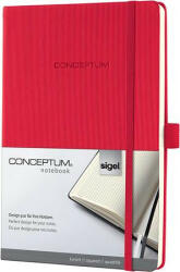  Jegyzetfüzet, exkluzív, A5, kockás, 97 lap, keményfedeles, SIGEL "Conceptum", piros (COSICO654)