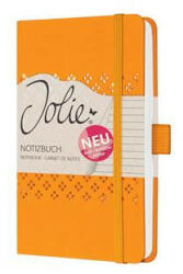 Jegyzetfüzet, exkluzív, 95x150 mm, vonalas, 87 lap, keményfedeles, SIGEL "Jolie", mangó narancs (COSIJN210)