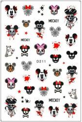 Körömmatrica - D211 Halloween Mickey