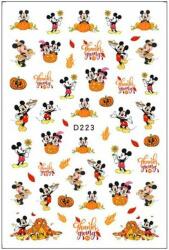  Körömmatrica - D223 Halloween Mickey ősz