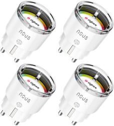 NOUS Set 4 prize inteligente WiFi NOUS A1Z, 10A - ZigBee 3.0, Monitorizare energie (A1Z-4P)