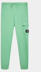 Calvin Klein Jeans Melegítő alsó Badge Cargo IB0IB01600 Zöld Regular Fit (Badge Cargo IB0IB01600)