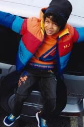 Marc Jacobs gyerek felső narancssárga, nyomott mintás, kapucnis - narancssárga 86