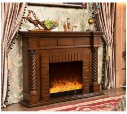 Art Flame FRANKFURT 1500x1160x330 mm walnut brown