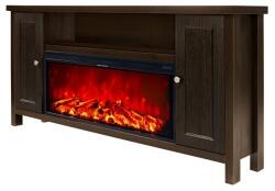 Art Flame TASMANIA & MOZART dark brown 1500x750x300 mm