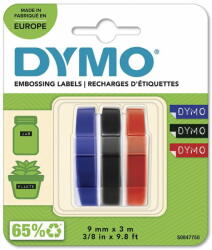 DYMO Szalag 3D, 9mmx3m, , otthoni címkézőhöz (3db) - különböző változatok vagy színek keveréke