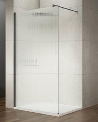 SAPHO Walk-in, Sapho VARIO BLACK GX1570-06 WALK-IN zuhanyfal Nordic üveggel 700mm, fekete színű Walk-in