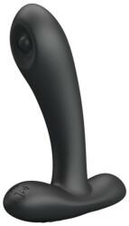 Pretty Love Stimulator Anal Remington, 12 Modele Pulsatii, Silicon, USB, Negru, 11 cm