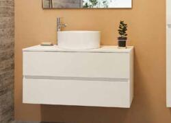 TBOSS Breezy 55 fürdőszobabútor alsó szekrény mosdóval magasfényű fehér