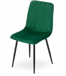 Mercaton Skandináv stílusú szék, Torino, bársony, fém, zöld és fekete, 44 (MCTART-3661_1)