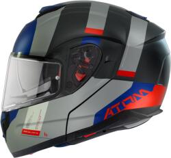 MT Helmets MT Atom SV Gorex C12 felnyitható bukósisak fekete-szürke-kék-piros