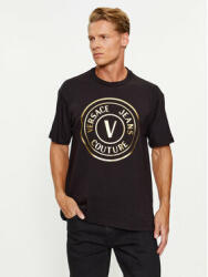 Versace Jeans Couture Tricou 75GAHT05 Negru Regular Fit