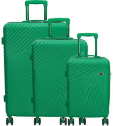 Dugros Marbella világoszöld 4 kerekű 3 részes bőrönd szett (20854023)