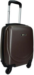 Rhino Rhino barna színű, kemény falú, Wizzair, Ryanair kabin bőrönd 40 cm (RH-9240-BROWN)
