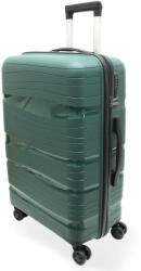 Peterson méregzöld színű, keményfalú kabinbőrönd 55 × 40 × 20 cm (Z-002-ZOLD-S)