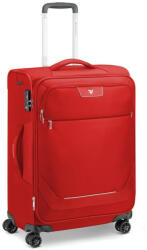 Roncato Joy 4 kerekes, bővíthető puhafedeles piros kabinbőrönd 63 cm (R-6212-Piros)