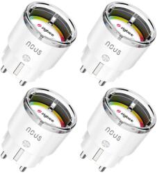 NOUS Set 4 prize inteligente WiFi NOUS A1Z, 16A - ZigBee 3.0, Monitorizare energie (A1Z-4P)