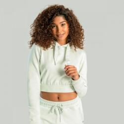 GymBeam STRIX Hanorac pentru femei Essential Cropped Hoodie Moon Grey XS