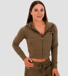 GymBeam Hanorac pentru femei Zip-up TRN Olive S