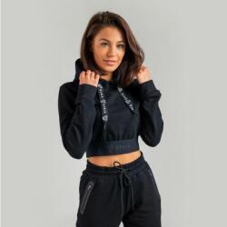 GymBeam STRIX Hanorac pentru femei Essential Cropped Hoodie Black XS