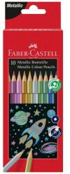 Faber-Castell Creioane colorate 10 culori hexagonale, nuante metalizate, Faber Castell FC201583 (FC201583)