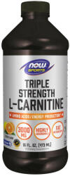 NOW Folyékony L-karnitin - L-Carnitine, Triple Strength Liquid (473 ml, Citrus)