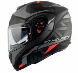 MT Helmets Atom SV Skill A1 Matt fekete/Szürke/Piros