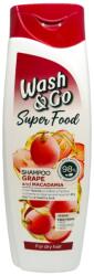 Wash&Go шампоан за коса, Super food, 400мл, Grape and Macadamia