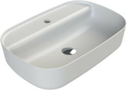 CeraStyle AQUA - PULTRA ültethető - Top Counter - porcelán mosdó - MATT FEHÉR - 60 x 40 cm (OC007H61U04) - globalvivamarket
