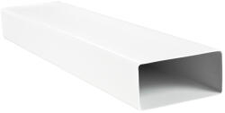 Dalap PVC szögletes csővezeték légcsatornákba, merev 110x55 mm, hossz 500 mm (5005)