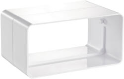 Dalap PVC külső csőtoldó, szögletes 204x60 mm (818)