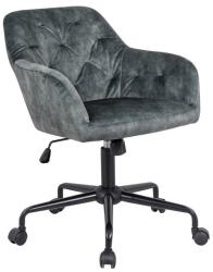 LuxD Stílusos irodai szék Kiara zöld bársony