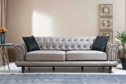 Sofahouse Design ágyazható kanapé Chesterfield 230 cm szürke