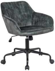 LuxD Stílusos irodai szék Esmeralda zöld bársony