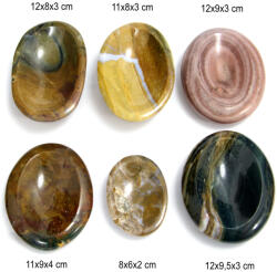 Bol din Jasp Oceanic Druzy Mineral Natural - 8-12 x 6-9, 5 x 2-3 cm - 1 Buc