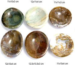 Bol din Jasp Oceanic Druzy Mineral Natural - 11-12 x 10-11 x 3-4 cm - 1 Buc