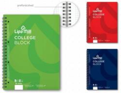 Lizzy Card Lippamill College block A4 70 lapos négyzetrácsos kockás