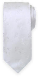 Willsoor Ezüst esküvő nyakkendő halvány virágmintával 15570