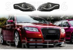 TUNING-TEC Faruri LED DRL compatibil cu Audi A4 B7 (2004-2008) DAYLIGHT Negru (6804)