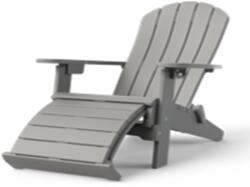 Curver Comfort Adirondack műanyag kerti szék világos szürke