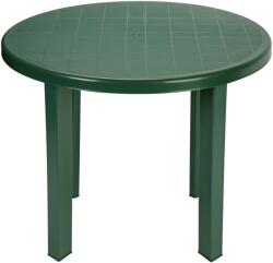 ProGarden Tondo műanyag kerti asztal kerek zöld O39
