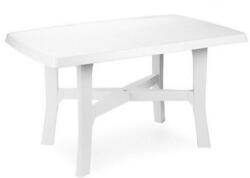 ProGarden Rodano műanyag kerti asztal fehér O257