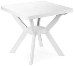 ProGarden Nilo műanyag kerti asztal fehér 80 x 80 cm O114