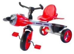 ROBENTOYS Tricicleta pentru copii, cu elice, lumina si muzica, rosu
