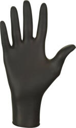  Púdermentes fekete nitril kesztyű (latexmentes) 100db - S