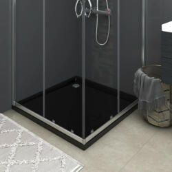 vidaXL fekete négyzet alakú ABS zuhanytálca 90 x 90 cm (148913)