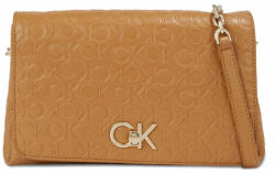 Calvin Klein Táska Re-Lock Shoulder Bag Md - Emb K60K611061 Barna (Re-Lock Shoulder Bag Md - Emb K60K611061)