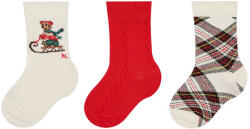 Ralph Lauren 3 pár hosszú szárú gyerek zokni 445896759001 Színes (445896759001)