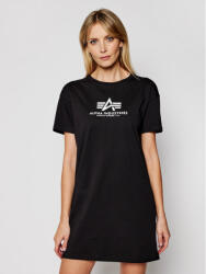 Alpha Industries Póló Basic T Long 116055 Fekete Regular Fit (Basic T Long Wmn 116055)