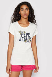 Pepe Jeans Póló Bernardette PL505135 Fehér Slim Fit (Bernardette PL505135)